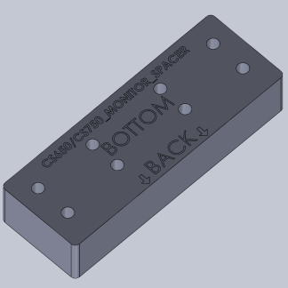Mindray Monitor Spacer for GE Carestation